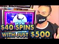 $40 SPINS using only $500 CASH 🐺 CHALLENGE TIME!