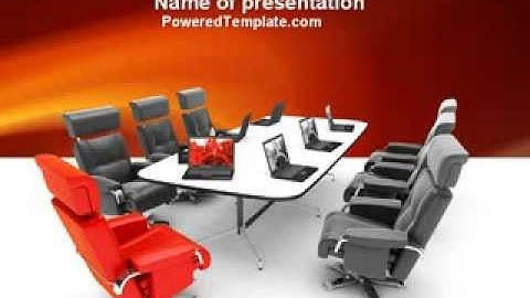 Conference Hall Waiting For Business Meeting PowerPoint Template by PoweredTemplate.com