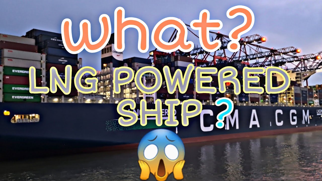 what ? LNG powered ship ? 😱 || vessel at port of hamburg || big ...