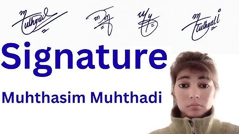 Muhthasim Muhthadi name signature style||name signature with arooj 