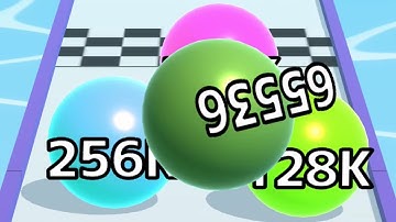 Ball Run Infinity Number Up To (128M, 256M, 512M, 1024M) ! All Levels Gameplay Part 405 android, ios