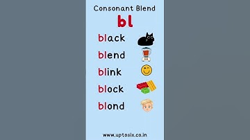 Consonant Blend BL Words #phonics #shorts