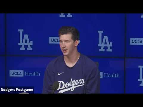 Dodgers postgame: Walker Buehler reacts to Joc Pederson's home run, Mookie Betts' catch