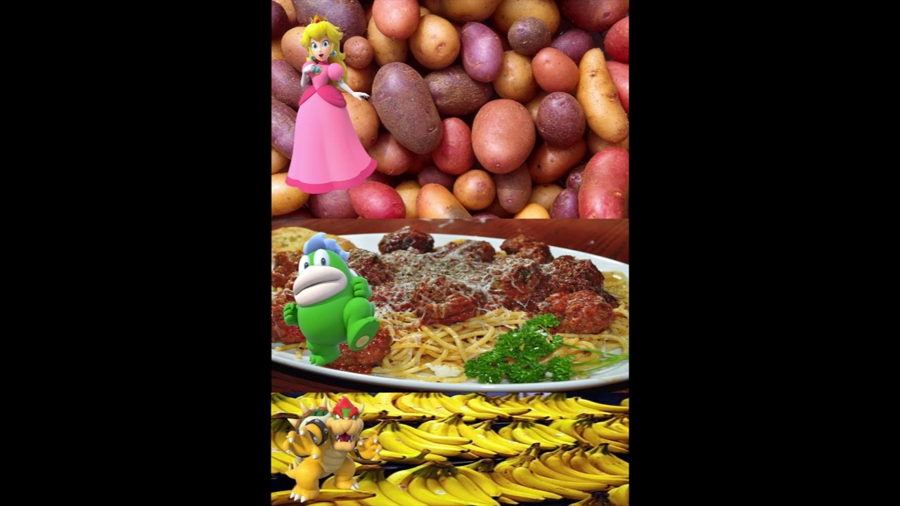 Peach, Spike & Bowser (Hot Potatoes, Cold Spaghetti & Mashed Bananas) Art by J.A. Ealy (AAP)
