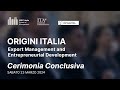 Conferring the degrees to origini italia participants