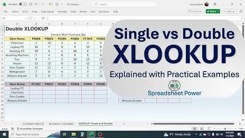 XLOOKUP Function in Excel | Learn Single vs Double XLOOKUP Use