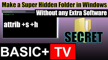 Make a Super Hidden Folder in Windows Without any Extra Software