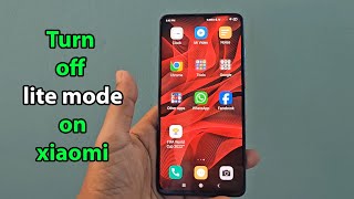 How to turn off lite mode on xiaomi miui 14 13 12 screenshot 1