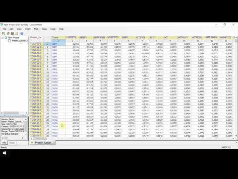 Data Import and preparation for Python scripting