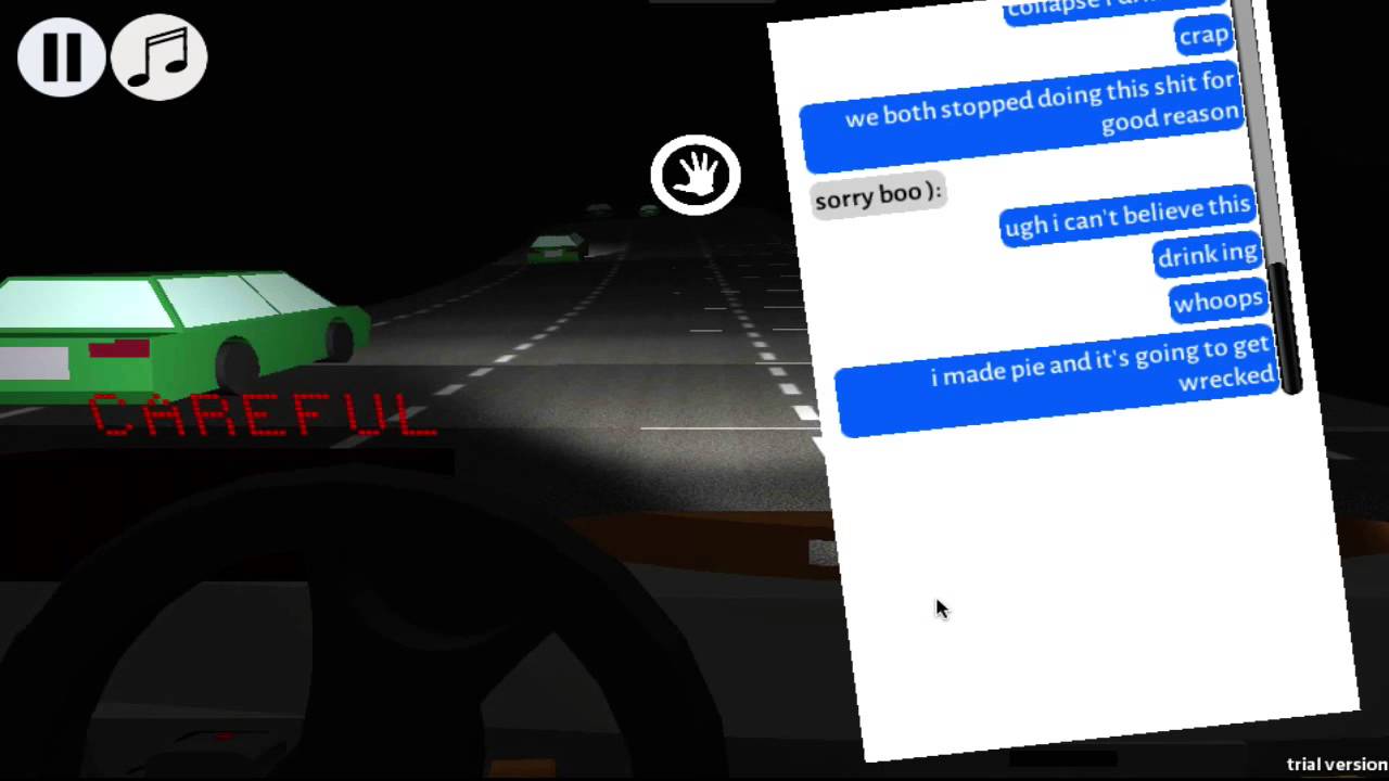 Texting And Driving Game! - YouTube