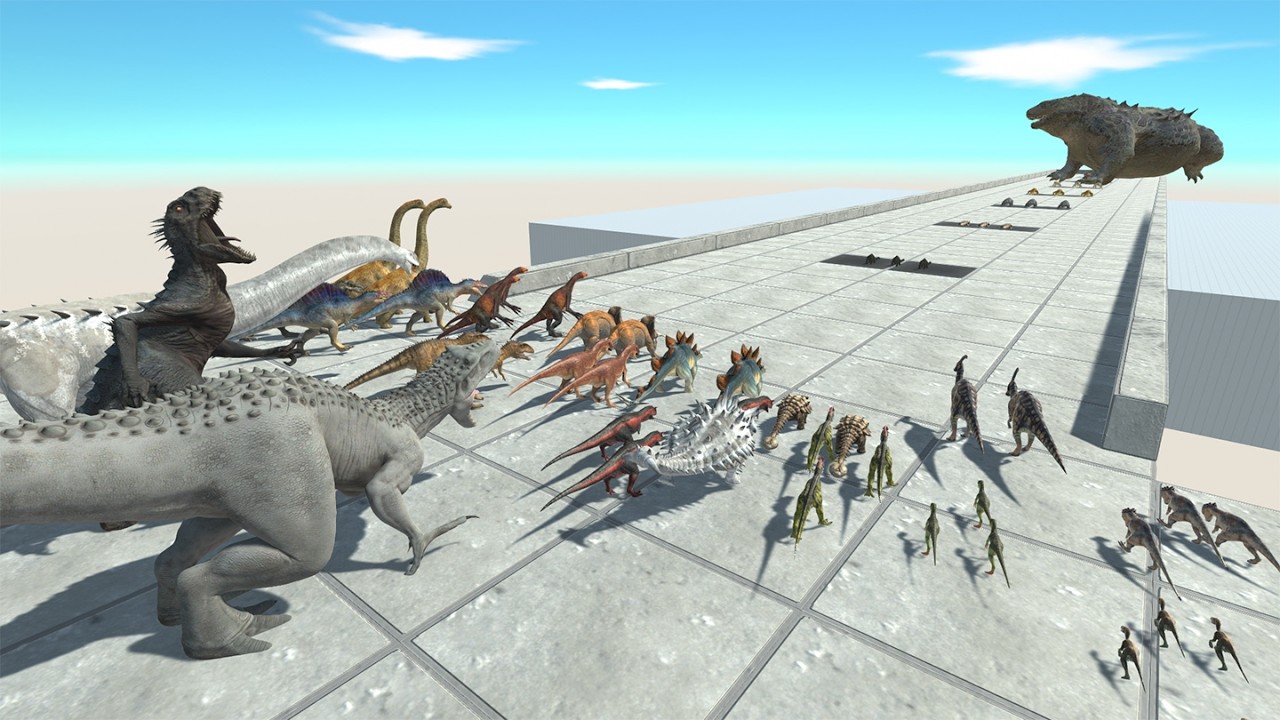 Dinosaur Challenge: I Rex Team vs All Levels of Reptiles in ARBS - YouTube