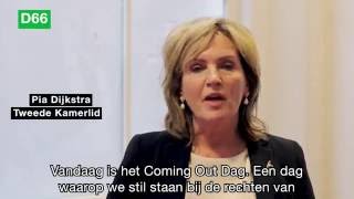D66 — Pia Dijkstra op Coming Out Dag 2016: 'Laat iedereen zichtbaar zichzelf zijn'