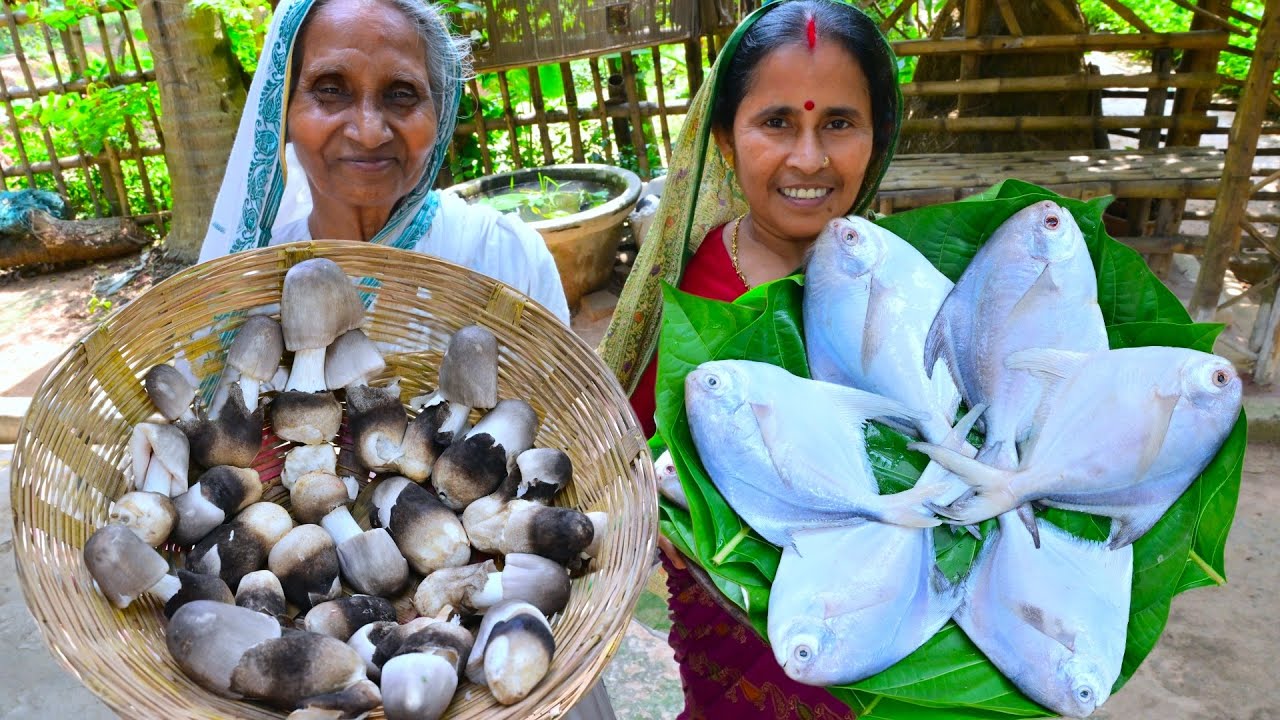 ঠাকুমার পছন্দের পল ছাতু সঙ্গে গরমের স্পেশাল পমফ্রেট মাছের পাতলা ঝোল | Paddy Straw & Pomfret recipe