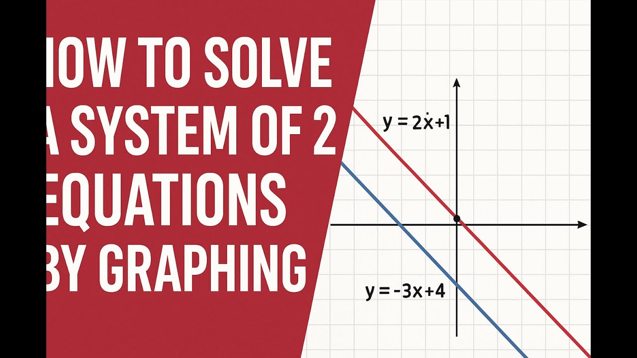 How to solve a system of two equations using the Graph method - YouTube