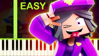 PURPLE GIRL (I'm Psycho) - EASY Piano Tutorial