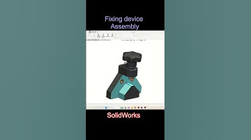 Fixing device assembly #solidworks #holewizard  #animation #shorts #automobile #3dprinting