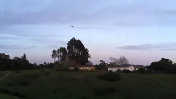 Piper j cub rc plane crash