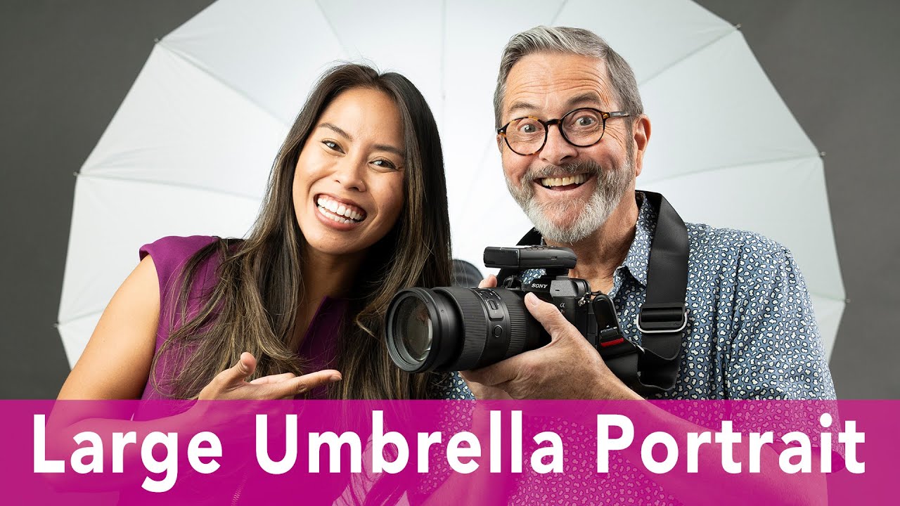 Portrait Tutorial - Tips on How To Use a Large Umbrella