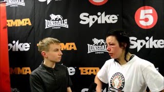 Sinead Kavanagh BAMMA 24 Post Fight Interviews