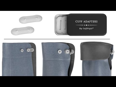 How to Wear Cufflinks without French Cuff Dress or Button Shirt using Cuff Adapters - Wardrobe Hack