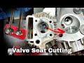 Few people know how to cut and replace head valve seats and guides  amazing work