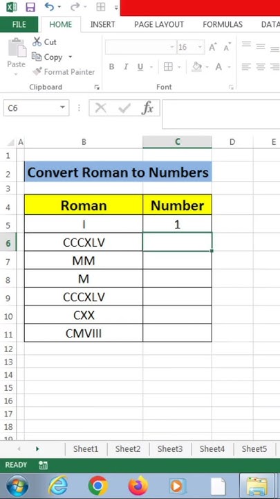 shorts Convert Roman To Number In Excel excel2022 exceltips shorts-convert-roman-to-number-in-excel-excel2022-exceltips