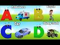 Vehicles Alphabet Song for kids | Vehicle ABC Song | Phonics for Kids | Alphabet Letters, Baby