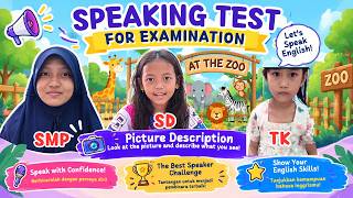 Speaking Test For Examination | Picture Description: At The Zoo Update