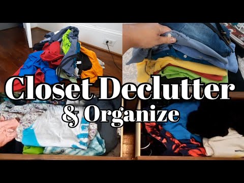 Closet Declutter and Organize | Cleaning Motivation - YouTube