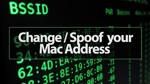 How to change mac address on Kali Linux:2020