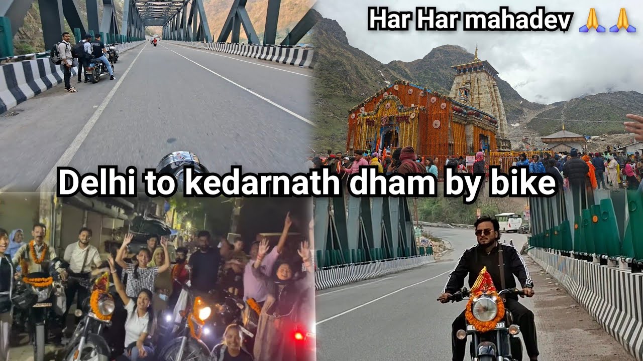 Delhi to kedarnath by bike my first bike trip and moto vloggin Har Har mahadev 🙏🙏