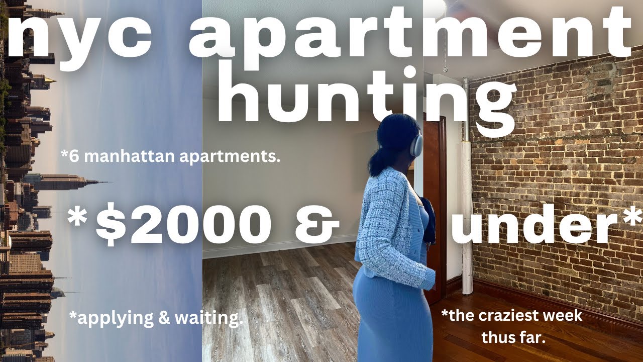 REALISTIC NYC APARTMENT HUNTING (tours + prices)! Touring 6 Manhattan apartments between $1850-2000