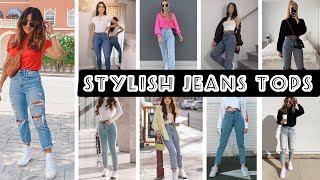 Many designs of jeans and tops for girls latest jeans tops Ideas for girls