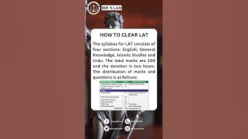 How to Clear LAT 2023 | Law Admission Test 2023 #shorts #lawadmission #lat