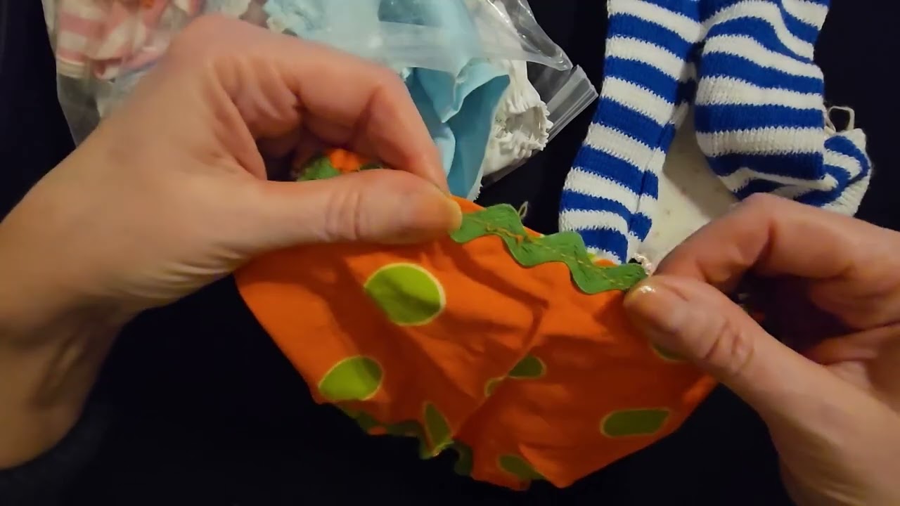 ASMR | Bag of Doll Clothes Show & Tell (Whisper)