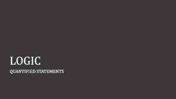 Quantified Statements