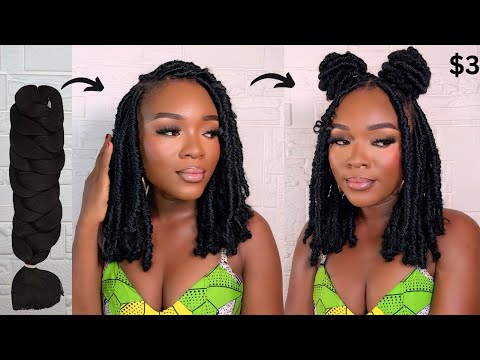 Oh Mine😍 Brazilian wool made knotless braids wow 🤩 How to make Knotless  braids with Brazilian Wool 