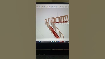 staircase in SketchUp 🙀. #like #skills #interiordesign #staircase #share #shorts #subscribe #design
