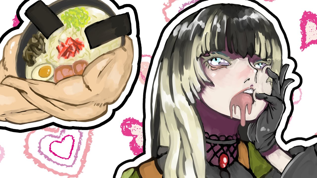 【手描き】らでんの恋心【ホロライブ手描き切り抜き/儒烏風亭らでん】