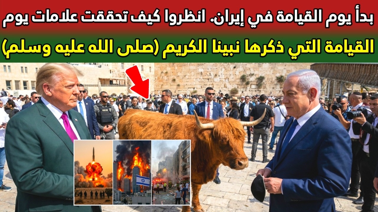 بدأ يوم القيامة في إيران انظروا كيف تحققت علامات يوم القيامة التي ذكرها نبينا الكريم.