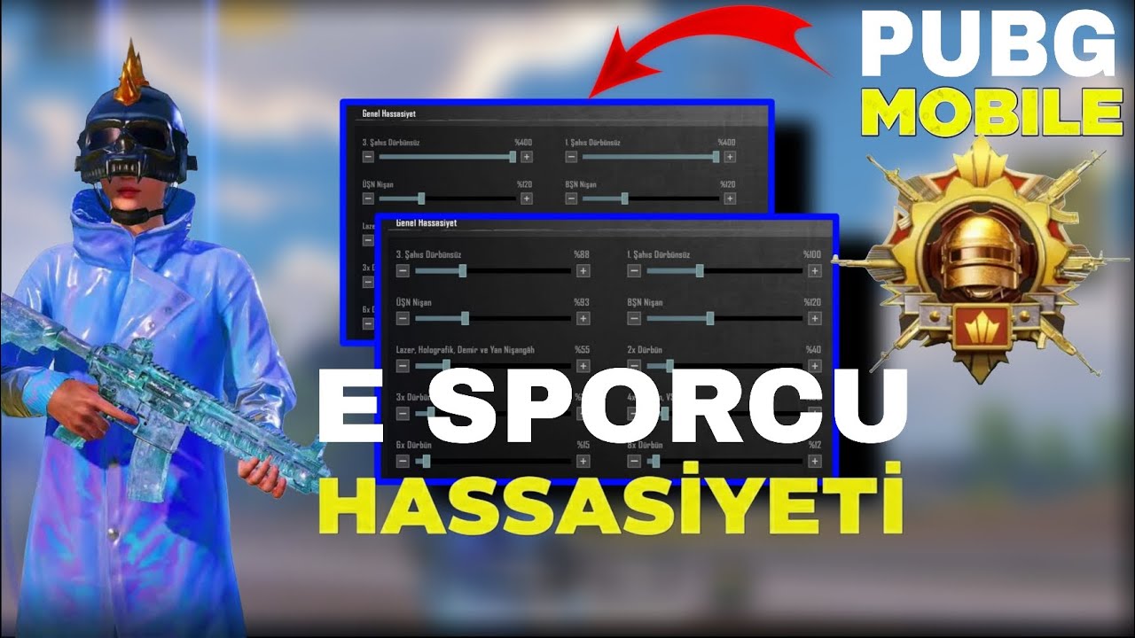 PUBG Mobile E Sporcu Hassasiyet Ayarları (2025) – Sıfır Recoil Ayarları