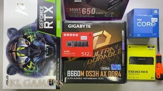 intel Core i5 12400F GIGABYTE B660M DS3H AX DDR4 CORSAIR VENGEANCE RGB RS RTX3060 KO Gaming PC