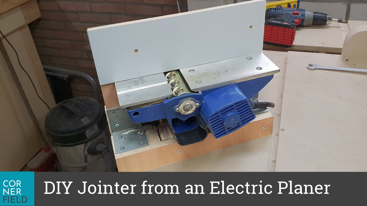 Diy Jointer From An Electric Planer Youtube