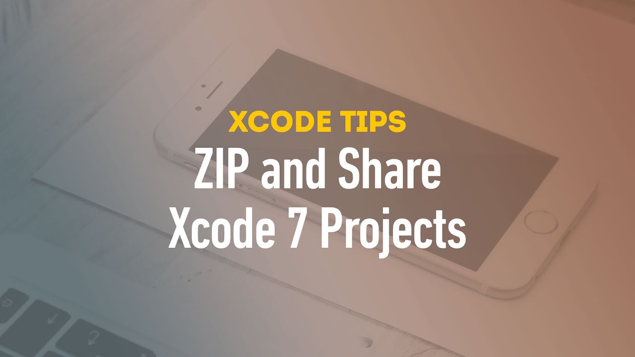 How to ZIP and Share Xcode 7 Projects with Images Add and Remove - YouTube