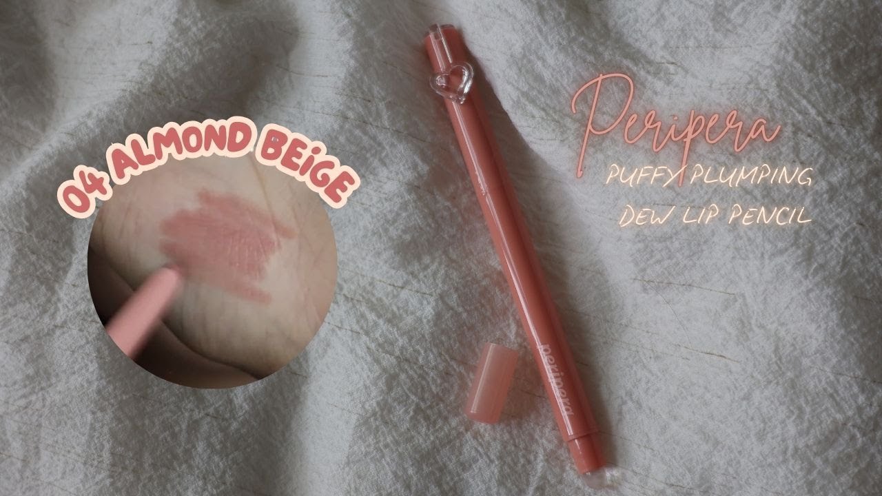 2025 NEW! PERIPERA PUFFY PLUMPING DEW LIP PENCIL 04 ALMOND BEIGE | Lululand