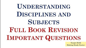 Understanding Disciplines and Subjects Full book revision