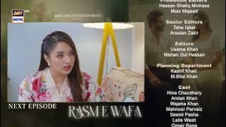 Rasm e Wafa Episode 59 | Teaser | Hina Chaudhary | Arslan Khan | ARY Digital