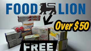 Food Lion Haul Over 50 Worth of Items Completely FREE