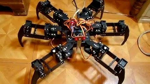Arduino powered 18 DOF Spider movie 2