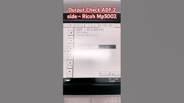 Ouput Check ADF Ricoh Mp5002